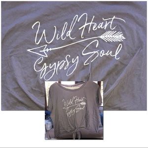 Lavender Wild Heart Crop Top